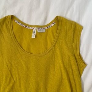 Anthropologie Meadow Rue Tee in Golden Yellow